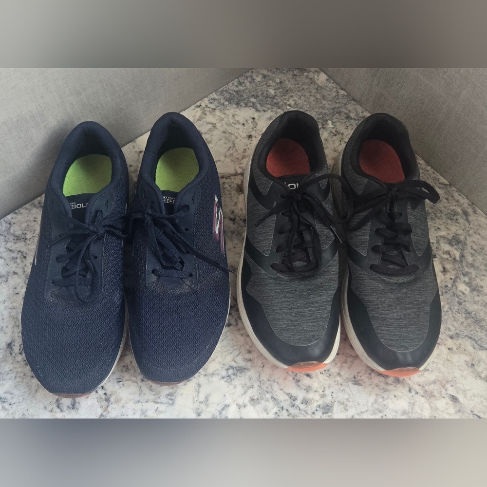 2 pairs of SKECHERS Women's Golf Shoes. Black Navy. Size 9.5 (EU 39). EUC! - Picture 7 of 9